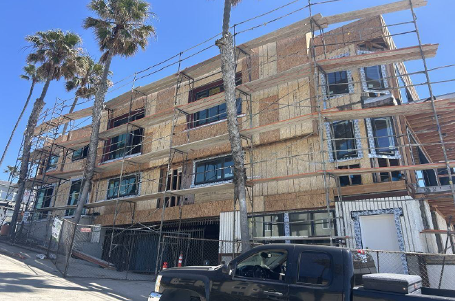 Fix and flip loan for a condo in Oceanside, CA with a $5,600,000 loan and $1,650,000 construction budget